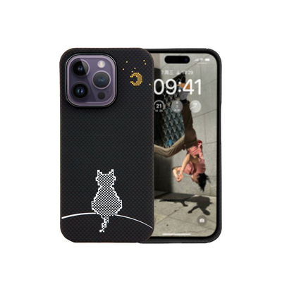 جراب هاتف من ألياف الأراميد مقاوم للأوساخ بسمك 0.8 مم ووزن 16 جرامًا فائق النحافة لهاتف iPhone 16 Pro Max