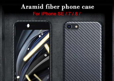 iPhone SE جراب هاتف من ألياف الأراميد من نسيج قطني طويل وغطاء من ألياف الكربون