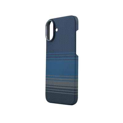 غلاف هاتف من ألياف الأراميد المغناطيسية رقيق للغاية مقاوم للتراب غلاف طاقة مضاد للقرع لـ iPhone 16 Pro