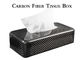 صندوق مناديل من ألياف الكربون اللامع 3K مقاوم للصدمات