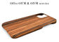 جراب هاتف من الخشب الطبيعي المقاوم للأوساخ لهاتف iPhone 12
