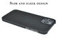 Ring Design Phone Case iPhone 12 Pro Max Aramid حافظة من ألياف الكربون كيفلر