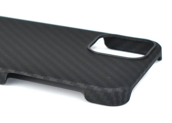 سُمك 0.65 مم بلمسة نهائية غير لامعة لهاتف iPhone 12 Pro Aramid Phone Case