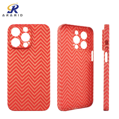 جراب iPhone من ألياف الأراميد البرتقالي لا يتلاشى مع تصميم غطاء كامل